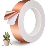 Zvd - anti limaces et escargots ruban cuivre, 30mm x 20m bande cuivre anti limace efficace conducteur ...