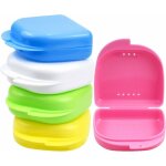 Zvd - boite appareil dentaire, 5 pices mince botes de dentier, botes de rangement pour prothse dentaire, ...