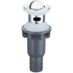 Zvd - bonde pour lavabo  clapet en acier inoxydable