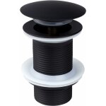 Zvd - bonde de lavabo noire sans trop - plein - bonde pop - up universelle pour vasque  poser