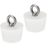 Zvd - bouchon conique bouchon en caoutchouc de silicone 37mm � 46mm bouchon de baignoire solide avec ...