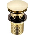 Zvd - bouchon d'vier  fente en or bross bonde de lavabo escamotable en laiton en forme de champignon ...