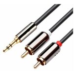 Zvd - c�ble rca rca vers jack 3. 5 hifi aux c�ble audio rca pour smartphones, tablettes, home cin�ma, ...