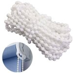Zvd - cha�ne de perles blanches 4. 5x6mm, 10 m�tres, perles mila, stores verticaux, stores v�nitiens, ...