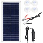 Zvd - chargeur de batterie de panneau solaire 20w, kit de charge de maintien de panneau solaire portable ...