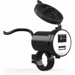 Zvd - chargeur usb moto �tanche 12v, support de guidon moto universel chargeur moto usb �tanche charge ...