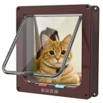 Zvd - chati�re avec bande magn�tique faible, porte pour chats et chiots, porte pour chats avec tunnel ...