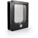 Zvd - chati�res et portes manuelles, chati�re 4 positions avec tunnel pour chat, noir taille l