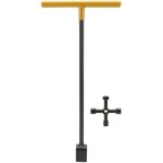 Zvd - cl  cl multifonctionnelle en t pour compteur d'eau en acier avec outil utilitaire  4 voies ...