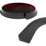 Zvd - cloison de douche pliable en silicone, anti - d�bordement, pour baignoire, coin, lavabo (noir)