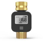 Zvd compteur d'eau num�rique lcd en temps r�el haute pr�cision alertes r�glables abs pour la maison / ...