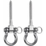 2 pices 900kg capacit 304 crochets de plafond robustes en acier inoxydable, crochets de balanoire, ...