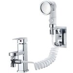 Zvd - douchette lavabo, ensemble de douche r�glable pour robinet de salle de bain - douchette avec connecteur ...