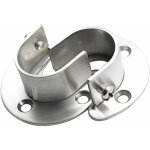 Zvd - douilles de poteau de penderie en acier inoxydable, 2pcs extrmit de tige de penderie robuste ...