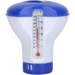 Flotteur de chlore de piscine pour pastilles de chlore, diffuseur de chlore flottant avec thermomètre ... Flotteur de chlore de piscine pour pastilles de chlore, diffuseur de chlore flottant avec thermomètre ...