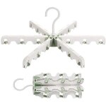 Zvd - heavy duty plastic hangers, 18 lined garment racks. non - slip. space saving, 360� swivel hook, ...