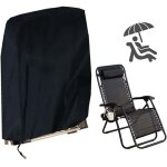 Zvd - housse de protection pour chaise longue pliante, housse transat jardin anti - uv, imperm�able, ...