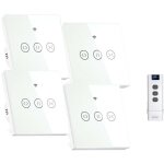 Zvd - interrupteur intelligent pour store enrouleur, compatible avec alexa / google home / smart life, ...