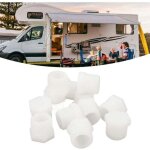 Zvd - kit de 12 bouchons de vidange pour chauffe - eau de camping - car, 1 / 2 po, plastique blanc, pour ...