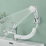 Zvd - kit de douche � main pour lavabo, robinet de salle de bain � main avec 3 modes de pulv�risation ...