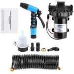 Zvd - kit de pompe de nettoyage de pont de lavage, 12 v, dbit d'eau douce de 5, 0 gpm pour bateau, camping ...