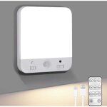 Zvd - lampe avec d�tecteur de mouvement, plafonnier led plafond dimmable, 4000mah rechargeable magn�tique ...