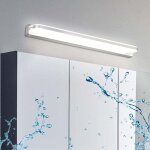 Zvd - lampe miroir led 7w 42cm blanc froid, applique miroir salle de bain ip44 �tanche 6000k 600lm, acrylique ...