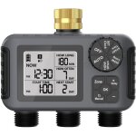 Zvd - minuterie d'arrosage � 3 voies, minuterie d'arrosage automatique, fr�quence et dur�e, minuterie ...