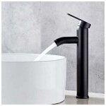 Zvd - mitigeur de lavaborobinet de salle de bain, robinet de lavabo noir, robinet de haute qualit�, robinet ...
