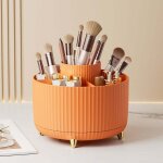 Zvd orange organisateur de bureau rotatif � 360 �, stockage bo�te cosm�tique multifonctionnel, organiseur ...