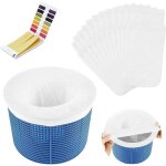 Zvd paquet de 20 filtres de piscine, chaussettes filtrantes, couvercle � d�chets, �cumoire de piscine ...