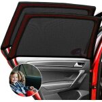 Zvd - pare soleil voiture, 2 pi�ces pare soleil chaussette, protection votre voiture arri�re contre les ...