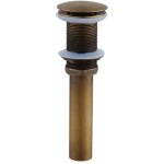 Zvd - pop - up rtro bouchon bonde de lavabo vidange clic - clac sans trop - plein en laiton bronz universel ...