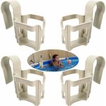 Zvd - porte gobelets piscine: lot de 4 accessoires multifonctionnels avec support pour bord de piscine, ...