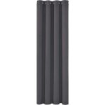 Zvd - rideaux occultants isolant thermique anti froid, 150200 cm design moderne � oeillets, gris fonc�, ...