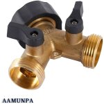 Zvd - robinet double machine a laver, r�partiteur raccord robinet tuyau d'arrosage en y 2 voies pour ...