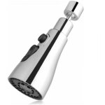 Zvd - robinet d'�vier de cuisine � 360 degr�s, bec de robinet de cuisine � 3 modes avec a�rateur, m�langeur ...