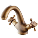 Zvd - robinet m�langeur de lavabo bronze, avec 60cm tuyau de raccordement x2