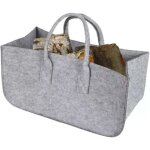 Zvd - sac en feutre sac de courses sacs de rangement pliables pour bois de cheminée avec poignées 50 ... Zvd - sac en feutre sac de courses sacs de rangement pliables pour bois de cheminée avec poignées 50 ...