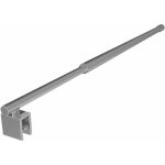 Zvd sonni barre de support douche pour paroi de douche acier inoxydable 120cm