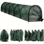 Zvd - tunnel de croissance pliable, rutilisable rseau des plantes de serre tunnel pour couvrir les ...