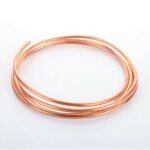 Zvd - tuyau de cuivre mou de fil de cuivre de 2m pour la tuyauterie de rfrigration od 4mm x id 3mm