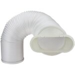 Zvd - tuyau d'�vacuation flexible pour appareils de climatisation mobiles, s�che - linge, hotte aspirante ...