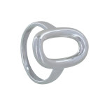 Bague argent 925 maille ajoure - taille 54