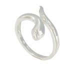 Les poulettes bijoux - bague argent serpent - taille 62