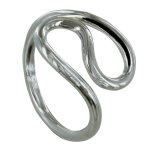 Les poulettes bijoux bague argent serpentin - taille 62