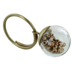 Bague laiton bulle pâte de verre et perles - classics - or Bague laiton bulle pâte de verre et perles - classics - or