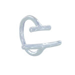 Les poulettes bijoux bague m�tal argent� deux barres - taille 50