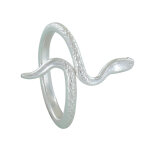 Bague métal argenté serpent Bague métal argenté serpent
