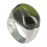 Bague miroir verte argent 925 et zirconium - taille 52 Bague miroir verte argent 925 et zirconium - taille 52